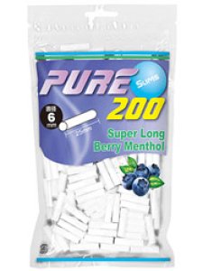 画像1: ピュア スリム・スーパーロング・ベリーメンソール・フィルター PURE SLIM BERRYMENTHOL FILTER (1)