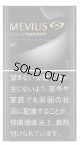 画像1: 紙巻きタバコ メビウス・ゴールド・インパクトワン100's MEVIUS GOLD IMPACT 1 100's　シガレット (1)