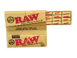 画像2: ロウ　クラシック　1 1/4＋プレロールドチップス RAW・UNBLEACHD HEMP Masterpiece1 1/4 (2)