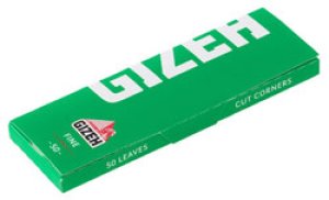 画像1: ギゼ レギュラー シングル ファイン カットコーナー GIZEH・FINE Regular Green CutCorners (1)