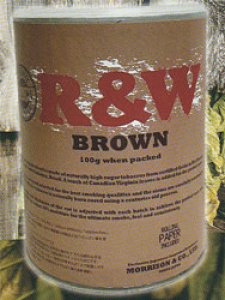 画像1: ロウ　オーガニックブラウン　100ｇ缶 シャグ R&W ORGANIC　100 (1)