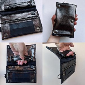 画像2: 惡匠　  regular 巻きタバコケース -ブラックシルバー 惡匠WARUDAKUMI手巻きたばこ用　シャグポーチ (2)