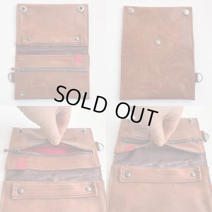 画像2: 惡匠　regular 巻きタバコケース - MOSTRO ライトブラウン 惡匠WARUDAKUMI手巻きたばこ用　シャグポーチ (2)